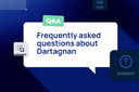 Speech bubble with the words ‘Frequently asked questions about Dartagnan’