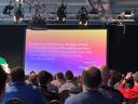 Präsentationsfolie auf der AWS Konferenz
