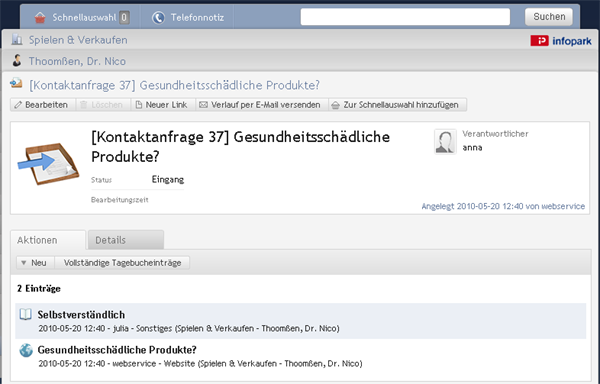 Aktivitätendetails