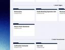Display of various projects and folders in the e-mail builder