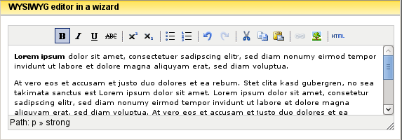 WYSIWYG-Editor