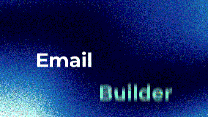 animiertes GIF zur Arbeit mit dem E-Mail-Builder
