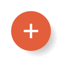 orange circle with white plus symbol