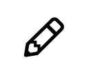 black pen symbol