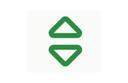 double arrow top down symbol