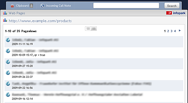 Page views