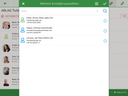 CRM GUI with a query list over a list