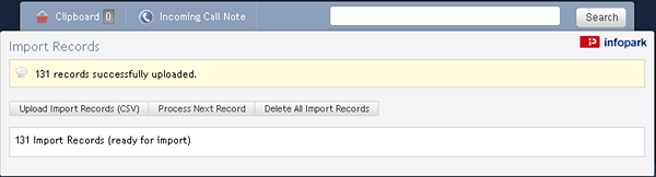 Uploaded records