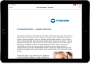 tablet with text document view