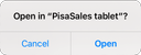 Query open in PisaSales app