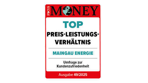 Siegel von FOCUS MONEY für MAINGAU: Auszeichnung für Top Preis-Leistungs-Verhältnis