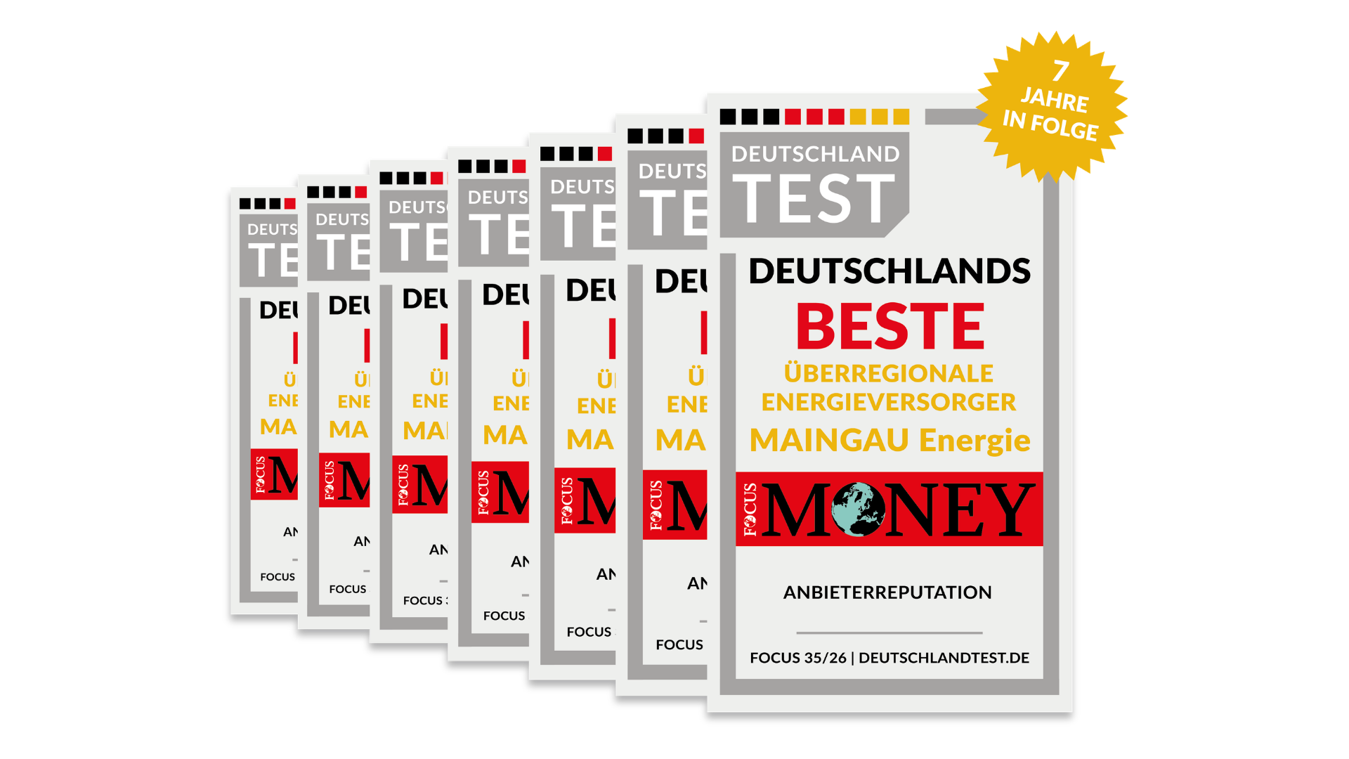 Siegel von Fokus Money für Deutschlands Beste Energieversorger