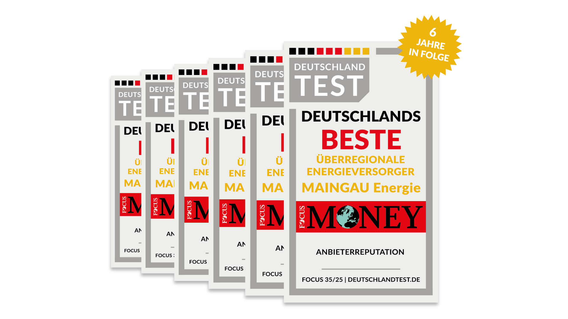 Siegel von Focus Money und Deutschland Test für MAINGAU Energie GmbH: Auszeichnung für Deutschlands Beste Energieversorger (überregional)