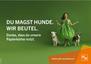 Du magst Hunde. Wir Beutel. Danke, dass du unsere Papierkörbe nutzt.
