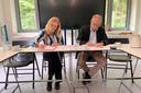 Vertragsunterzeichnung BImA-Vorständin Dorothee Martin (links) und Thomas Bauchrowitz, Direktor Landeskriminalamt Schleswig-Holstein