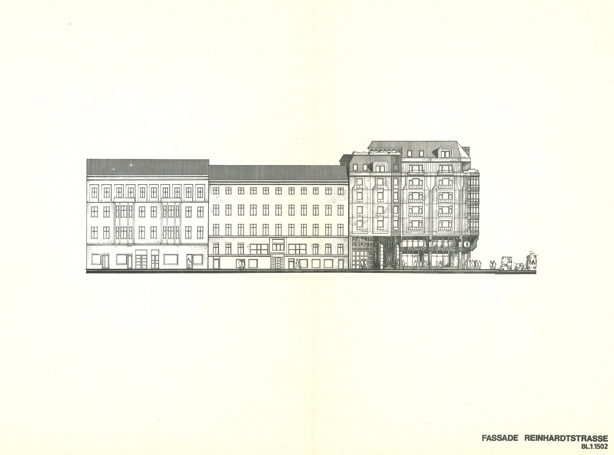 Alte Fassadenskizze Dreispitz