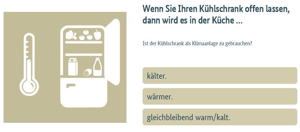 mEIQ offener Kühlschrank