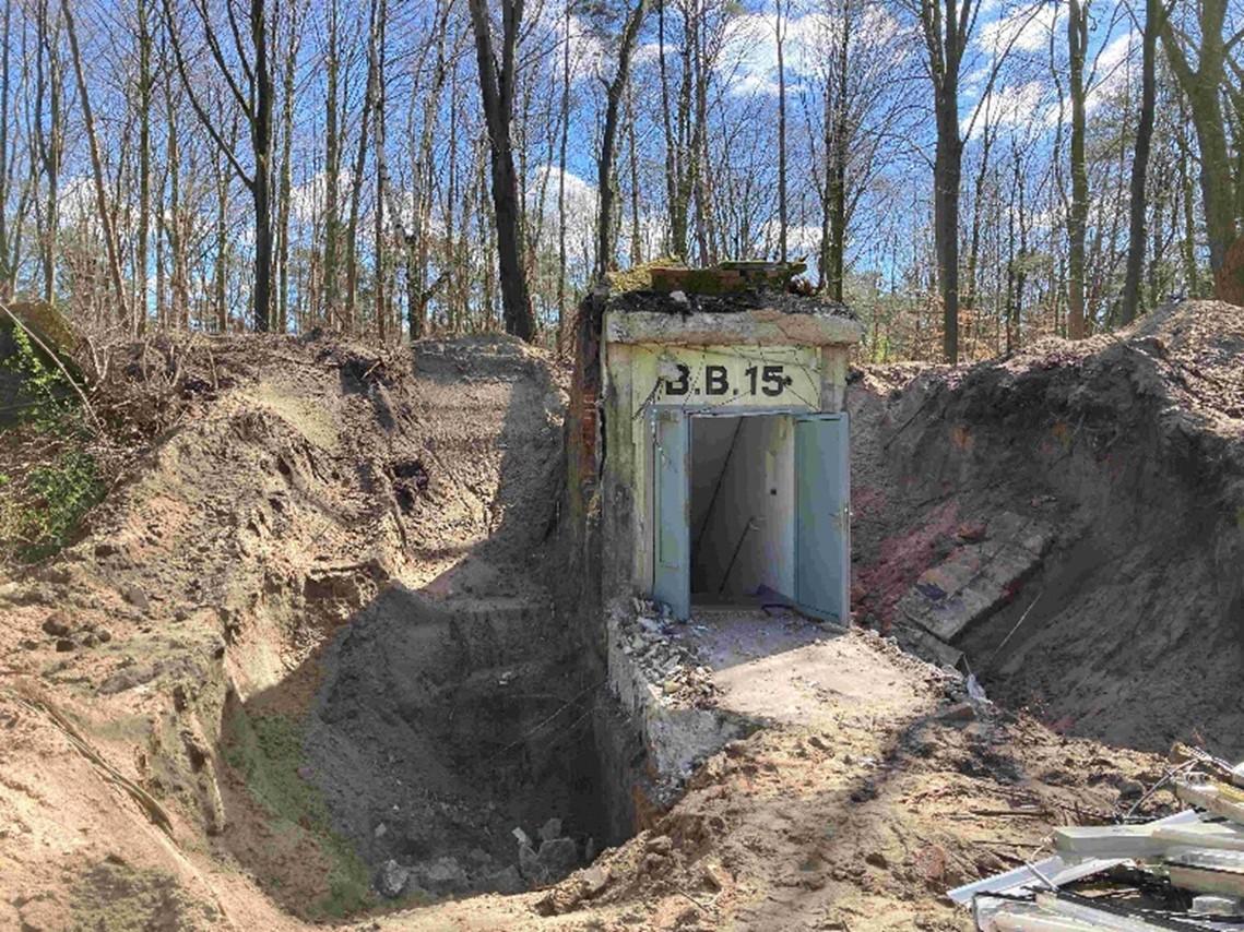 Blick auf Behälterblock 15