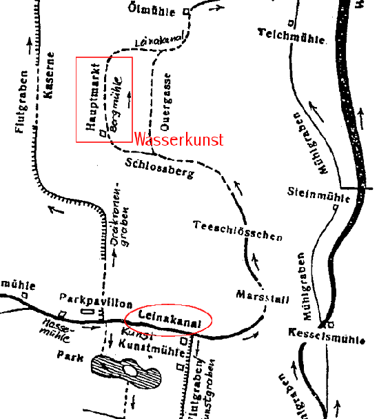 Historische Karte von 1709