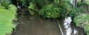 Zusammenfluss von Flößgraben und Kleinem Leinakanal zum Leinakanal in Emleben