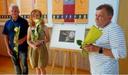 „Leben und Stillleben - Bilder aus Frankreich und der Ukraine" zeigten im Sommer Marc Sagnol, Natalia Bogdanovska und Sergej Schvedenko (von links) bei GutsMuths. KAMEN PAWLOW / ARCHIV