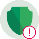 Symbol in Form eines Schildes