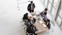 Team meeting at the table