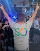 Jubiläumstshirt bei der Party in der Turbine in Kulmbach