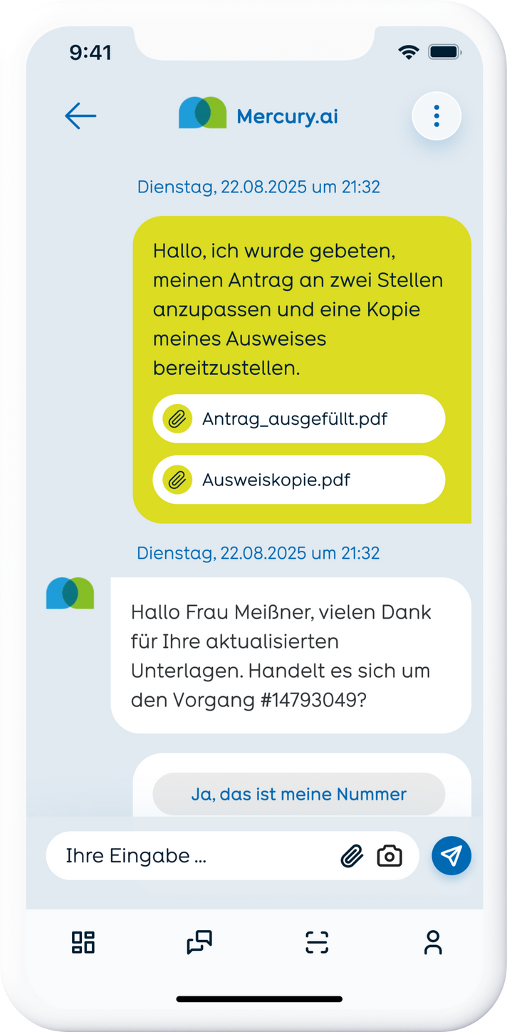 Mercury.ai Chatbot