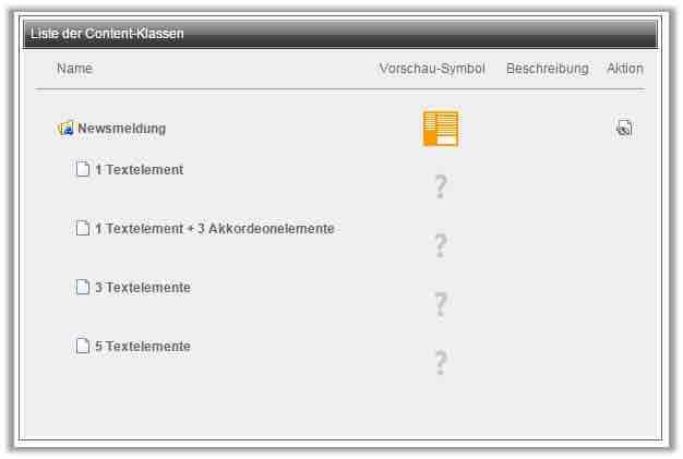 CMS OpenText: Seitendefinition