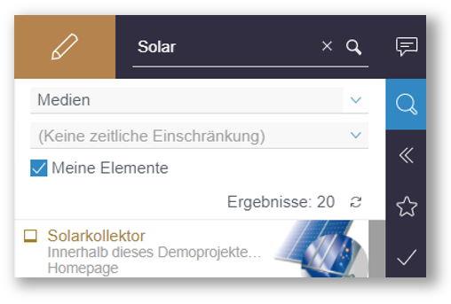 FirstSpirit: Suche 