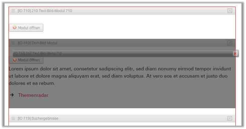 CMS OpenText:Drag- and Drop- Sortierung