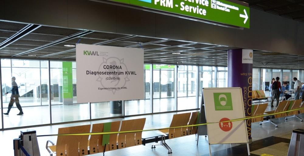 Corona-Testzentrum am Dortmund Airport