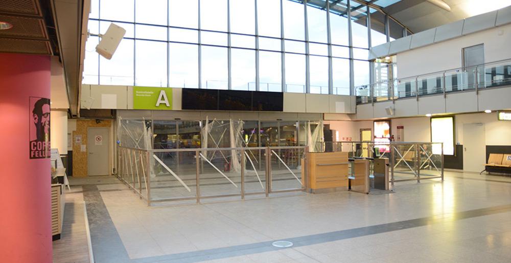 Baustelle der Kontrollstelle A am Dortmund Airport