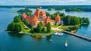 Trakai-Burg am Galve-See in Litauen in der Nähe von Vilnius