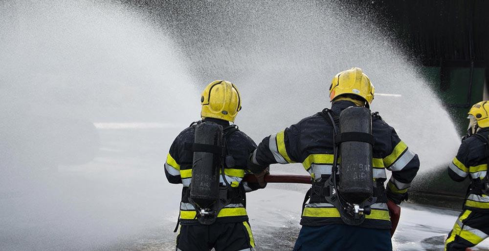 Dortmund Airport Feuerwehr beim Training