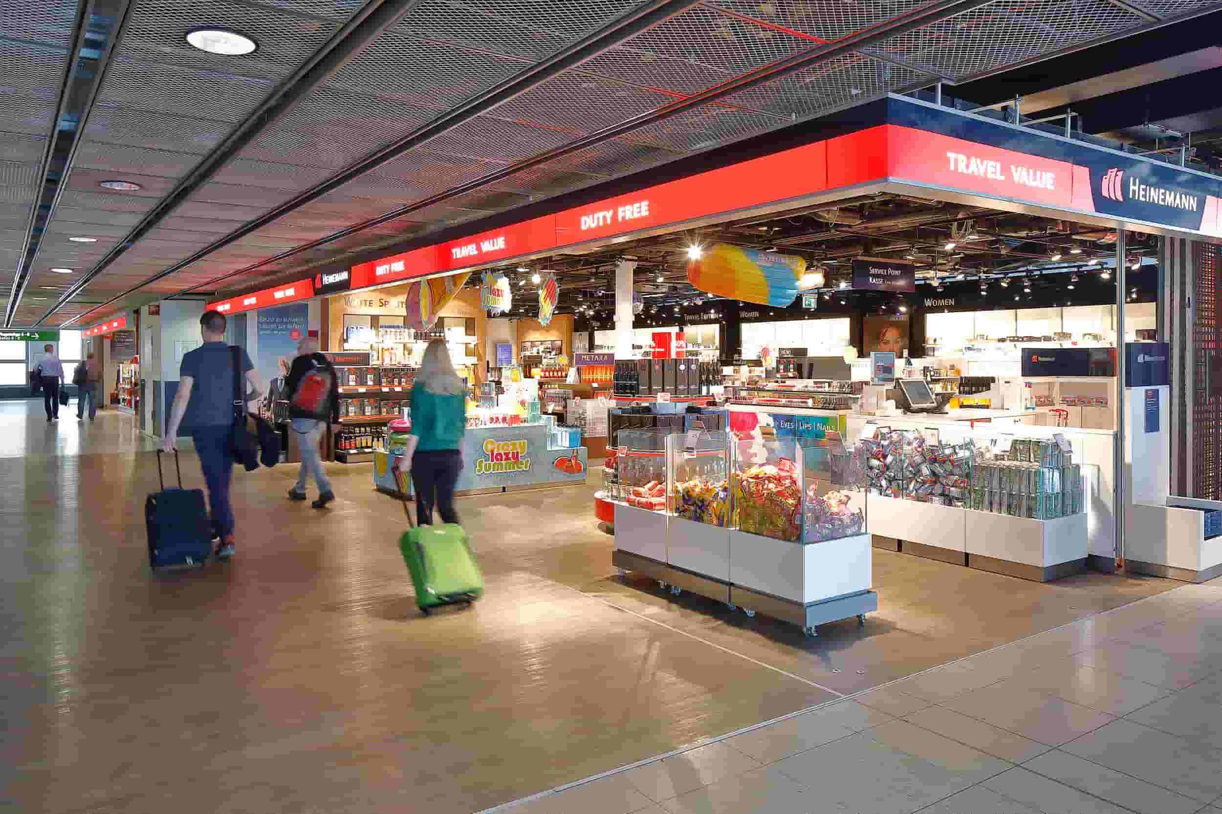Duty Free Shop Heinemann am Flughafen Dortmund