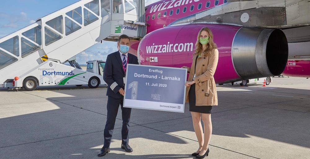 Erstflug nach Larnaka, Zypern