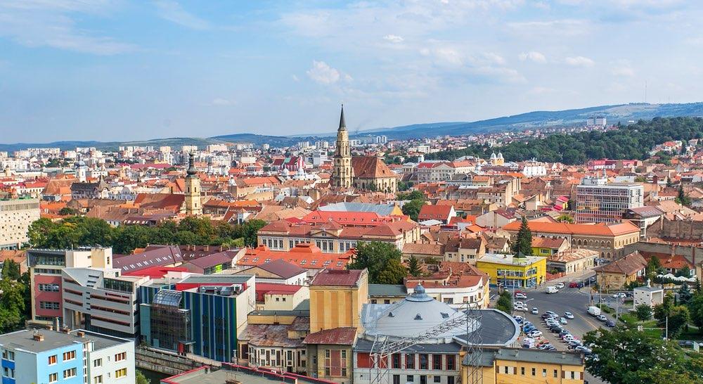 Cluj-Napoca Panorama Altstadt