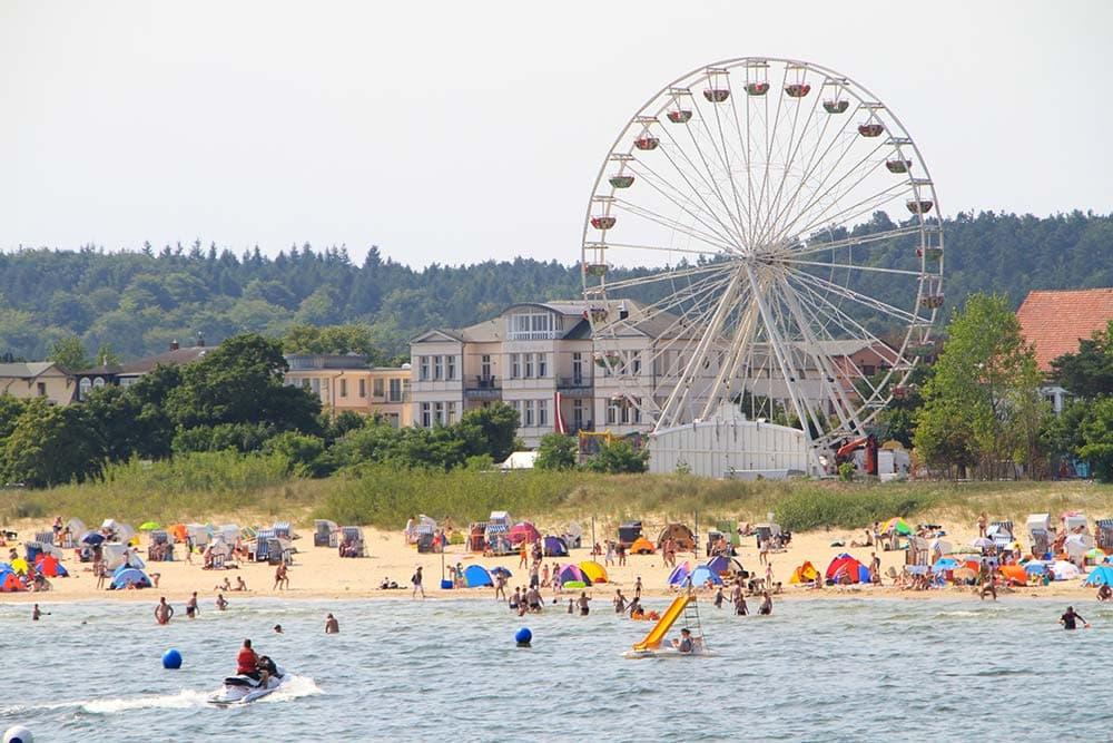 Riesenrad am Strand von Ahlbeck auf Usedom