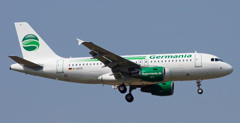 Germania Maschine im Landeanflug