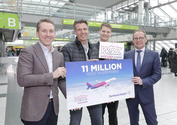 elfmillionster Wizz Air-Passagier am Dortmund Airport