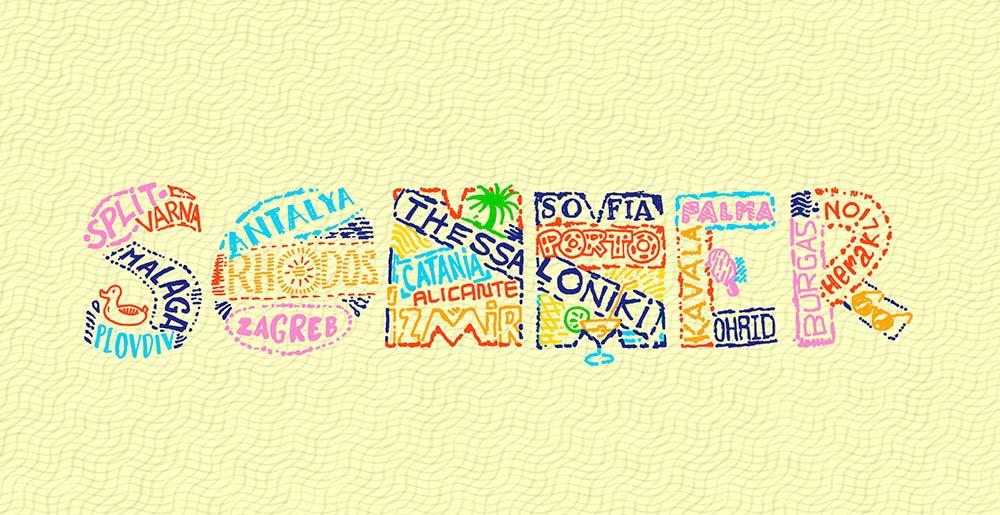 Illustration zu 51 spannenden Zielen in der Sommersaison 2022 am Dortmund Airport