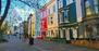 Farbige Häuser im Londoner Stadtteil Notting Hill