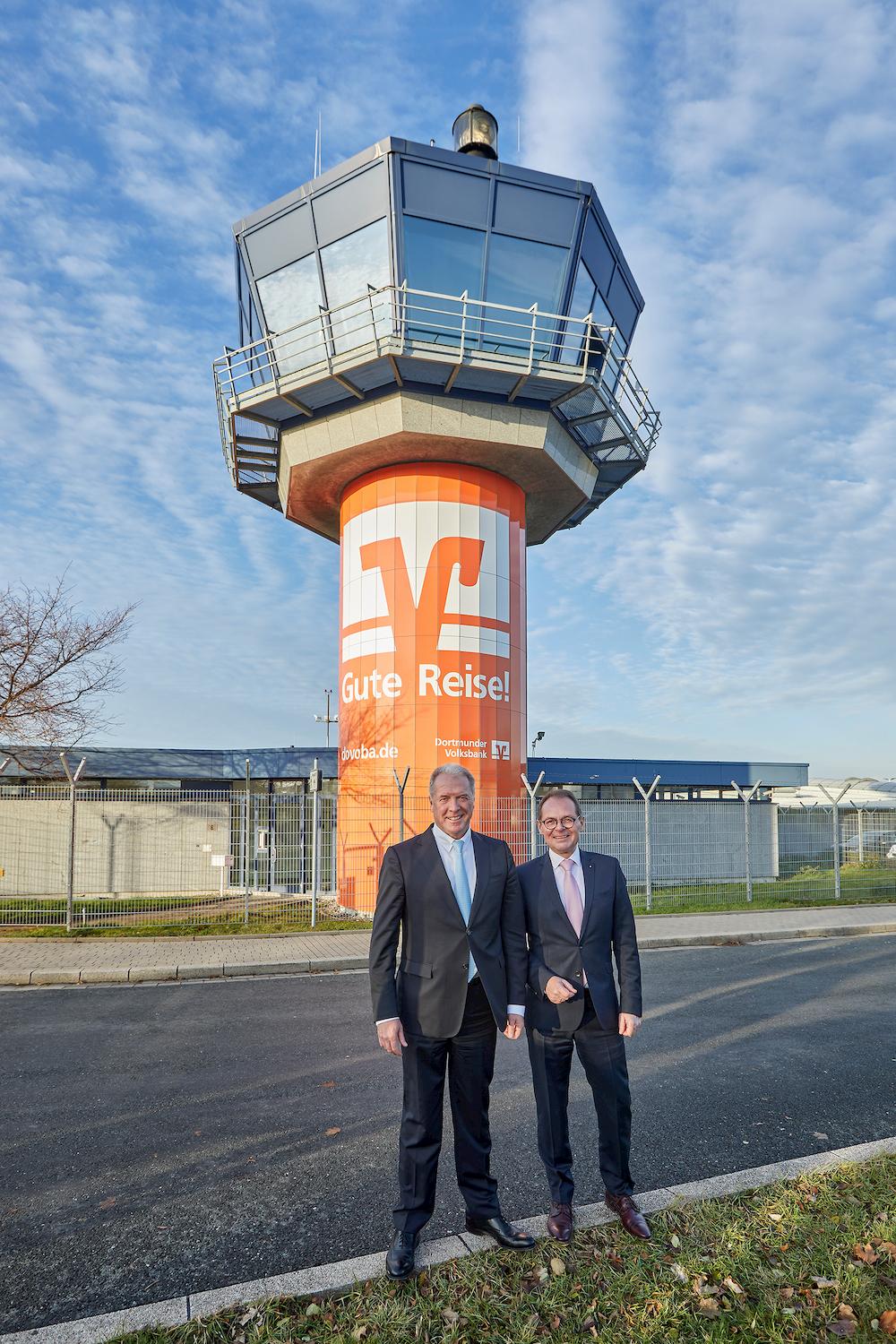 Neue Werbefläche am Dortmunder Flughafen: Der Tower