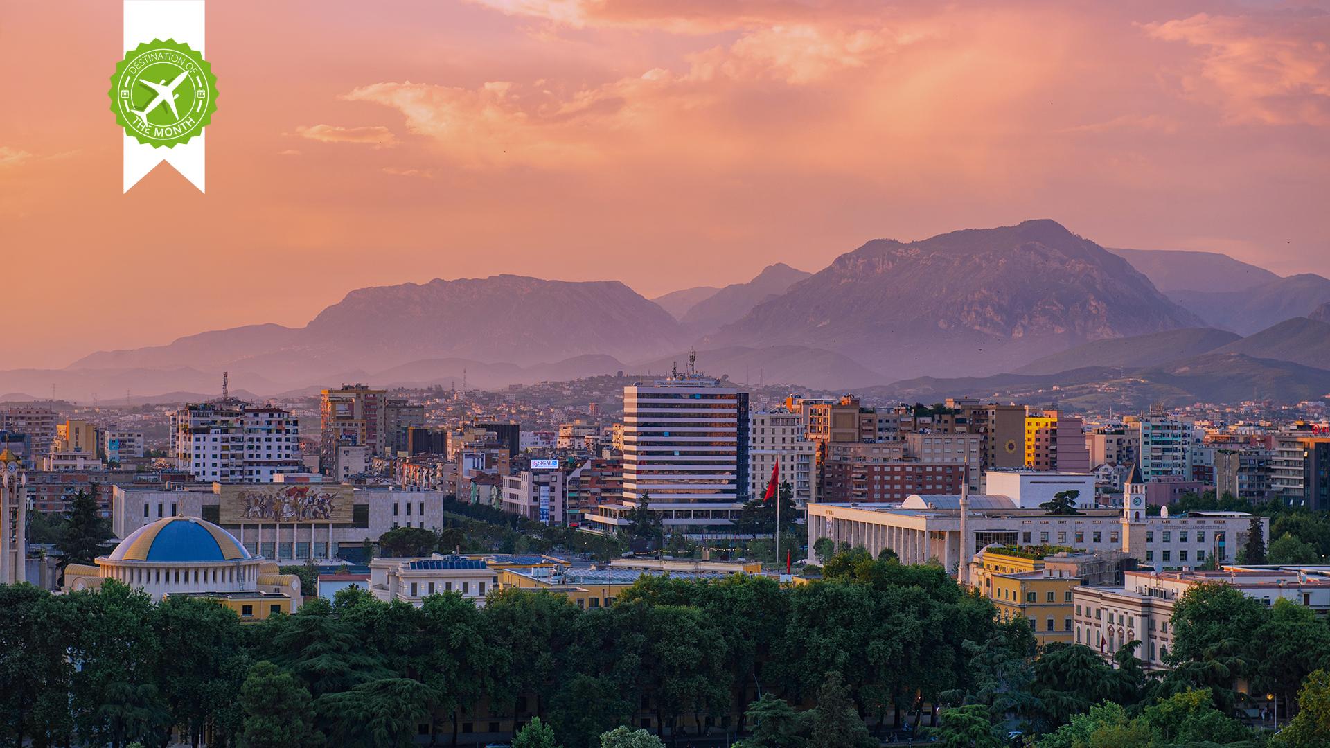 Skyline von Tirana - Albaniens Hauptstadt