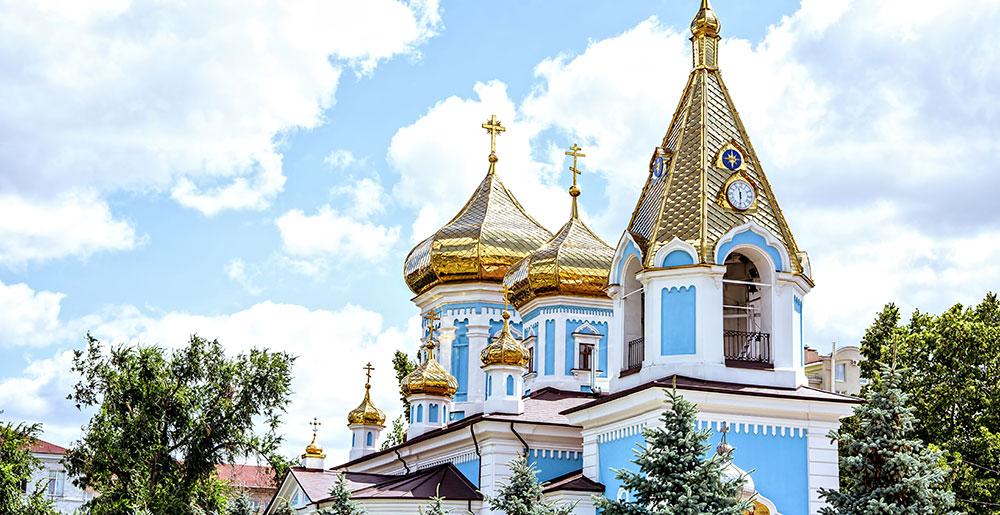 Das Kloster Ciuflea sf teodor tiron in Chisinau in Moldau