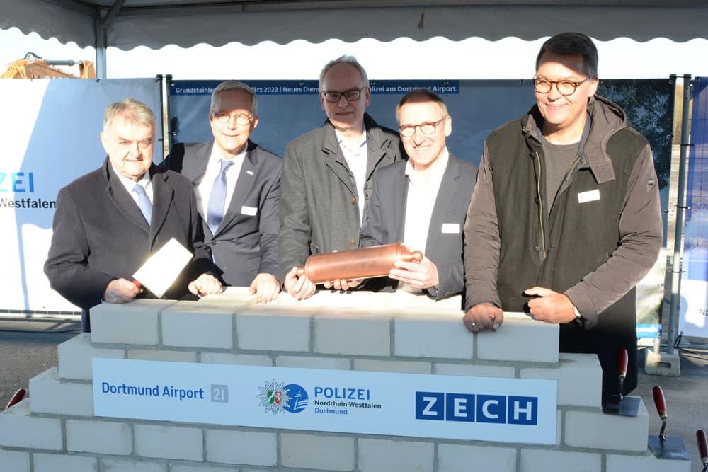 Grundsteinlegung auf dem ehemaligen P3 des Dortmund Sirport