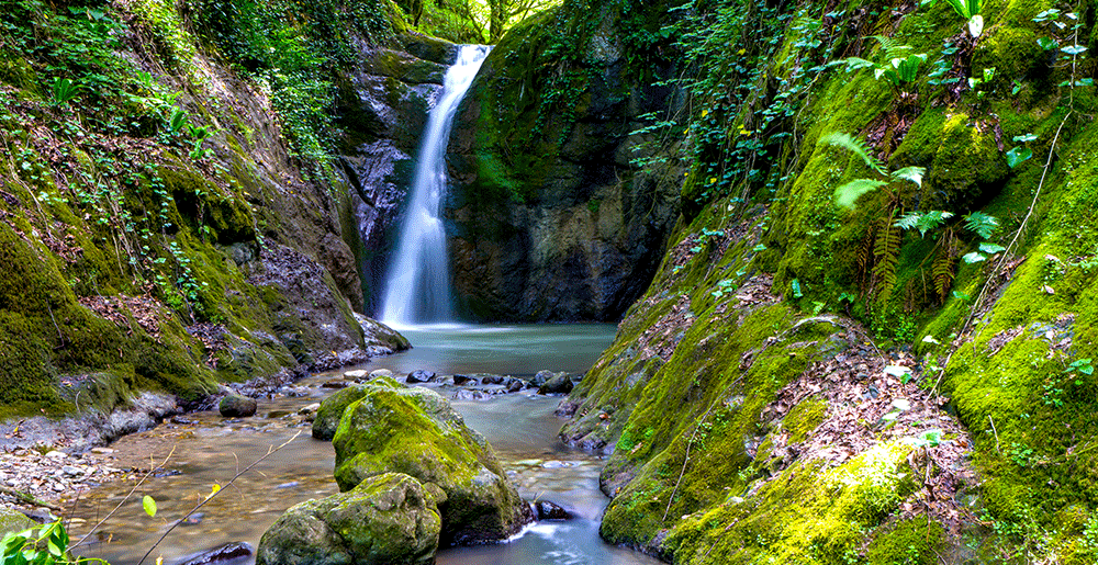 Harmankaya-Wasserfälle in Zonguldak in der Türkei.