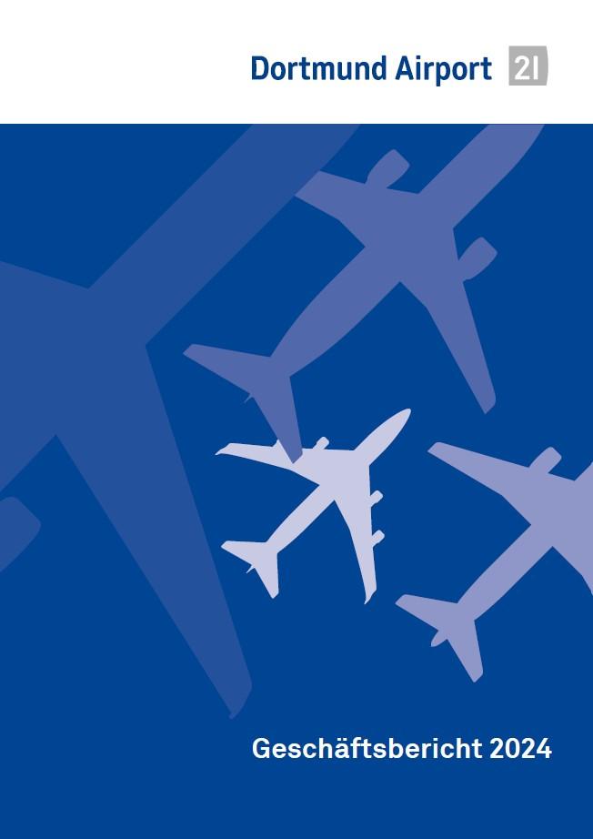 Titelblatt zum Geschäftsbericht 2024 des Dortmund Airport